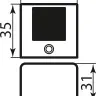 Дверной стопор Colombo Design LC 112 матовый хром (30789)