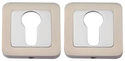 Накладка дверная под ключ RDA Cube, Sens RY-40 хром /матовый никель (34773)