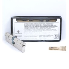 Циліндр дверний Mottura C39D515101 51/51 мм, лазерний ключ, 5 ключів, нікель матовий