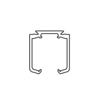 Направляюча VILLES 2201/G 200 см, не анодована, алюмінієва