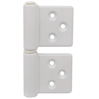 Завіса карткова AL 143BO032 круглий шток, універсальна, білий