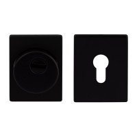 Броненакладка Protect 25mm з декором накладкою та внутрішньою частиною 60X80мм Black чорна