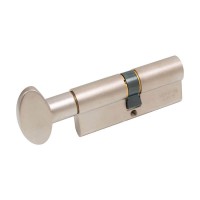 Циліндр дверний Mgserrature 35/45P = 80mm ключ/ручка, 5 ключів, нікель матовий