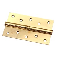 Завіса дверна RDA 125 * 3 * 2,5 (1 підшипник, сталь) полірована латунь (права) (30497)