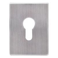 Декоративная накладка Protect под цилиндр 60X80mm WSC хром матовый брашированый