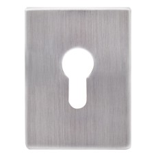 Декоративная накладка Protect под цилиндр 60X80mm WSC хром матовый брашированый