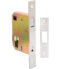Замок для раздвижных дверей Amig MORTICE LOCK 500-50, под цилиндр, сатинированный никель