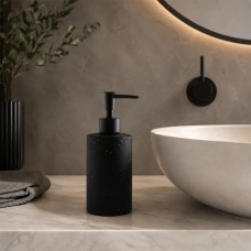 Дозатор для жидкого мыла Arino Aurora Black 350 мл, черный, стекло