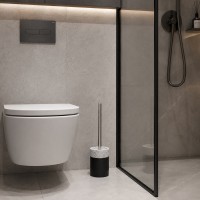 Ершик Trento DualTone, черно-белый, полирезин