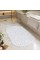 Килимок для ванної кімнати "Trento" Stone, білий, 670×340 мм