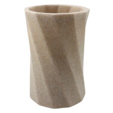 Склянка для зубних щіток Trento Column, пісок, полігума