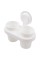 Стакан двойной Arino Home White, скотч, белый, пластик