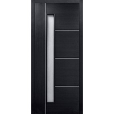 Дверне полотно Trio Porte Plano 4A V 200х90 black coffee зі склом