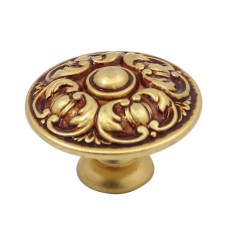 Ручка меблева Ompporro 013240H KNOB mm 40 матова латунь oro satinato (45037)