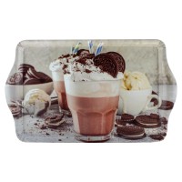 Таця прямокутна Coffee and cookies, 39,5x24,1x2,5 см, Arino, пластик
