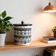 Коробка City, чорний, 14*15 см, кругла