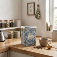 Коробка Azulejo, білий та синій, 75*10*15 см, прямокутна