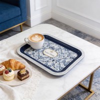 Таця Azulejo, білий та синій, 23,3*30,7 см, прямокутна