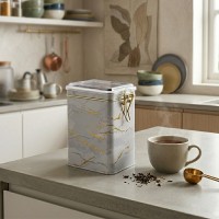 Коробка Marble White, білий мармур, 7,5*10*15 см, прямокутна