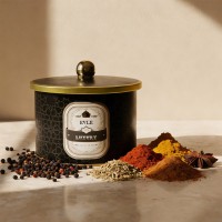 Коробка Trellis, чорний, 14*10 см, кругла