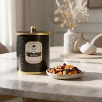 Коробка Trellis, чорний, 14*15 см, кругла