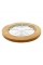 Підставка під гаряче Arino Bamboo, білий, кругла, 18*18*1,20 см, сталь/бамбук