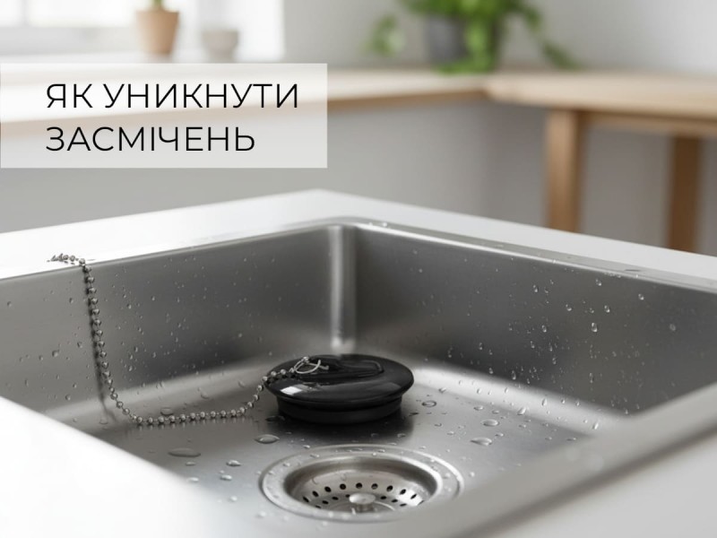 Пробки та сітки для раковини: як вибрати надійні аксесуари та уникнути засорів