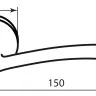RDA Ручка Mono сатин нікель R ф/з (49051)