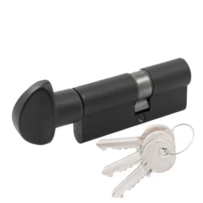 Циліндр Cortelezzi 117F 30x40 ключ/поворотник чорний (52659)