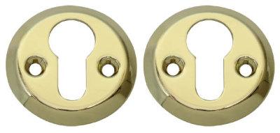 Накладка дверна під ключ RDA 004 PZ PB полірована латунь (sale)