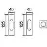 Ручка для розсувних дверей Fimet 3663ac F01 полірована латунь комплект (33286)