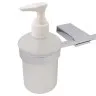 Вешалка одинарная с дозатором для жидкого мыла AR-2049
