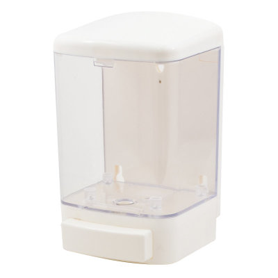 Дозатор жидкого мыла Trento, белый/прозрачное стекло (41410)