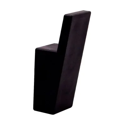 Крючок мебельный Comit P6451012, прямоугольный черный матовый