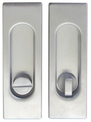 Ручка на раздвижные двери Fimet 3663AR F05 матовый хром (комплект) (33283)