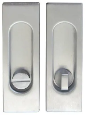 Ручка для розсувних дверей Fimet 3663ac F05 матовий хром комплект (33288)