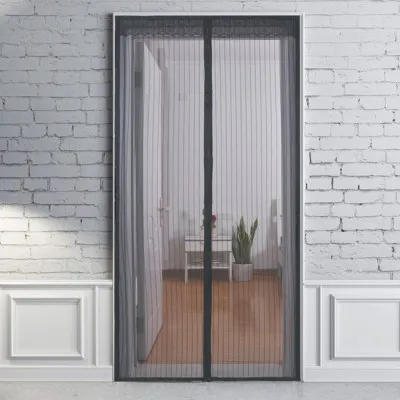 Москитная сетка для двери Arino темно-серый, 100*210 см