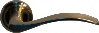 Дверная ручка на розетте Polaris CM 169 матовая латунь 