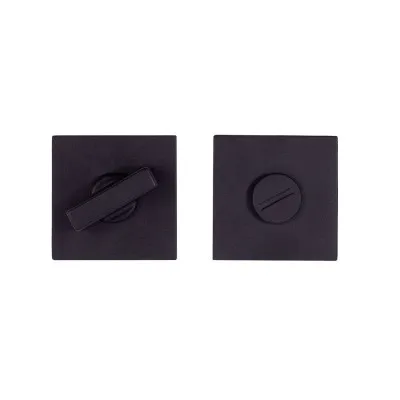 Дверная накладка под WC Comit Novelty А,Tucanо А, черный матовый (розетта 6 мм) Тип 2