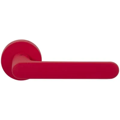 Дверна ручка на розеті Colombo ONE CC11 полунично-червоний R ф/з