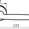 RDA Ручка Smart, матовий хром (квадрат 170мм), (55858)