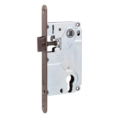 Механізм для міжкімнатних дверей AGB Centro B010255022, антична бронза 85мм