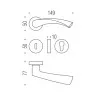 Дверна ручка Colombo Design Edo MH11 матовий хром (3845)