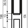 Відповідна планка до механізму AGB Centro Focus B014024006 нікель