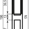 Відповідна планка до механізму AGB Centro Focus B014024006 нікель (36290)