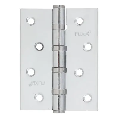 Завіса дверна Fuxia 100 * 2,5 (4 підшипника, сталь) хром (10082)