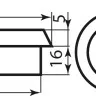 Кольцо для броненакладки Protect CP хром (47771)