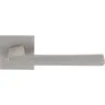 Дверная ручка на розетте RDA Novelty брашированный матовый никель (розетта 6мм)