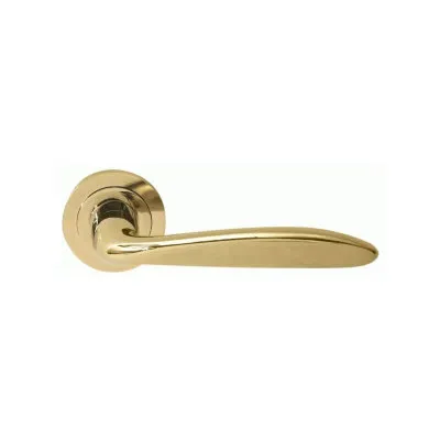 Дверна ручка RDA Stella PVD c накладками-поворотниками титанове золото (11214)