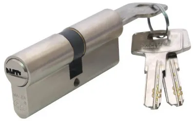 Циліндр дверний Mauer DC3-E1/E2 31/41 = 72mm ключ/ключ нікель (26883)